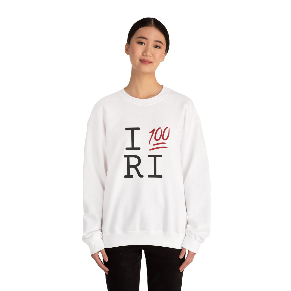 "I Keep it 100 in Rhode Island" Sweatshirt