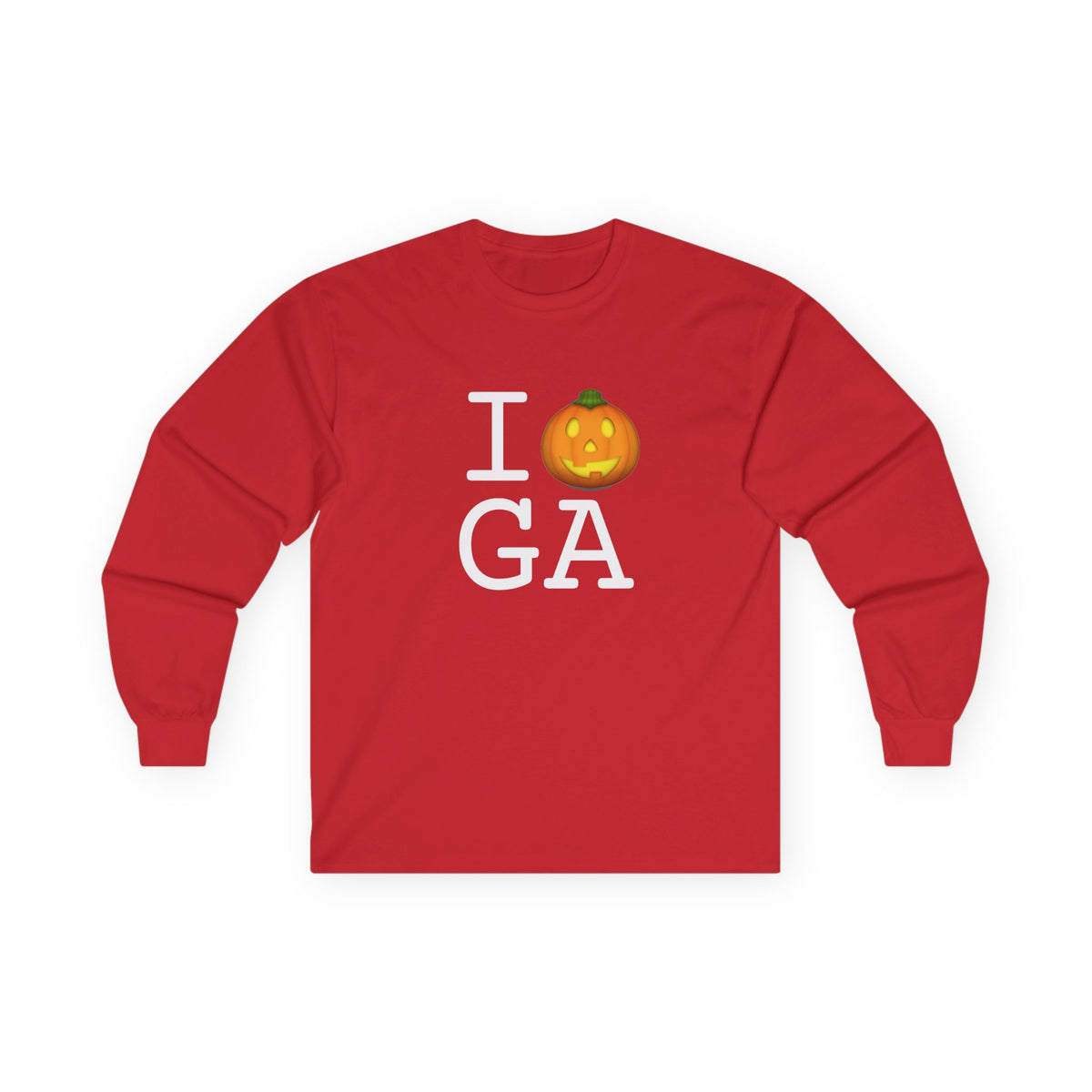 "I Jack-O-Lantern (Pumpkin) Georgia" Long Sleeve Shirt