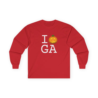 "I Jack-O-Lantern (Pumpkin) Georgia" Long Sleeve Shirt