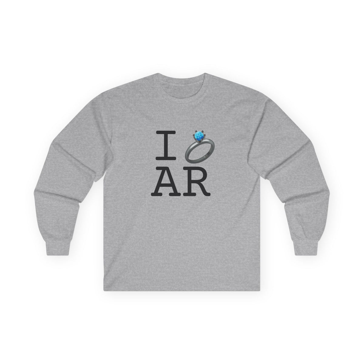 "I'm Married to (Diamond Ring) Arkansas" Long Sleeve Shirt