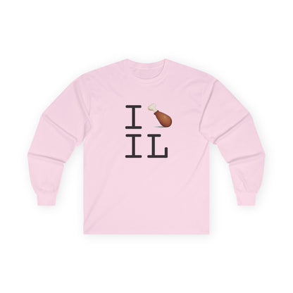 "I Chicken Drumstick Illinois" Long Sleeve Shirt