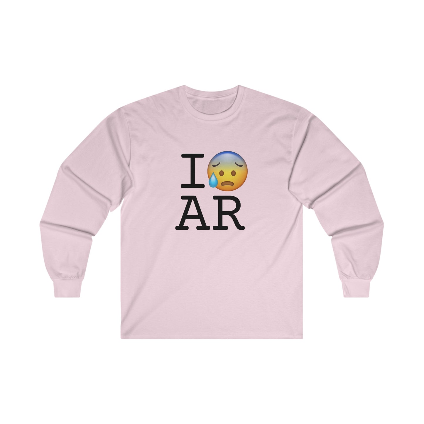 "I'm Anxiously Sweating in Arkansas" Long Sleeve Shirt
