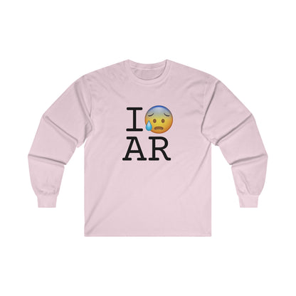 "I'm Anxiously Sweating in Arkansas" Long Sleeve Shirt