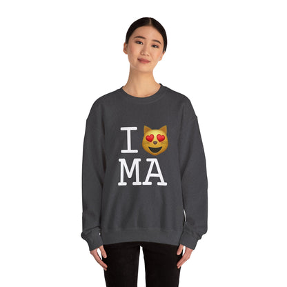 "I'm a Cat that Loves Massachusetts" Sweatshirt