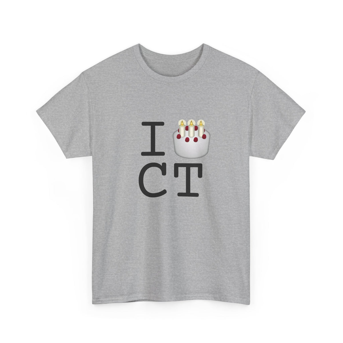 "I Birthday Cake Connecticut" Tee