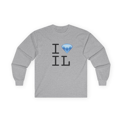"I Diamond Illinois" Long Sleeve Shirt