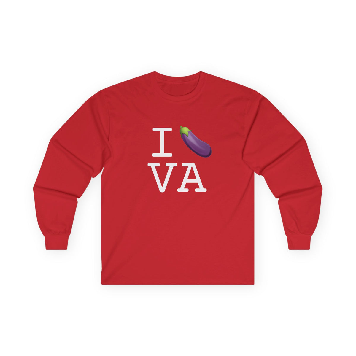 "I Eggplant Virginia" Long Sleeve Shirt