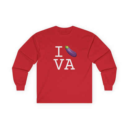 "I Eggplant Virginia" Long Sleeve Shirt