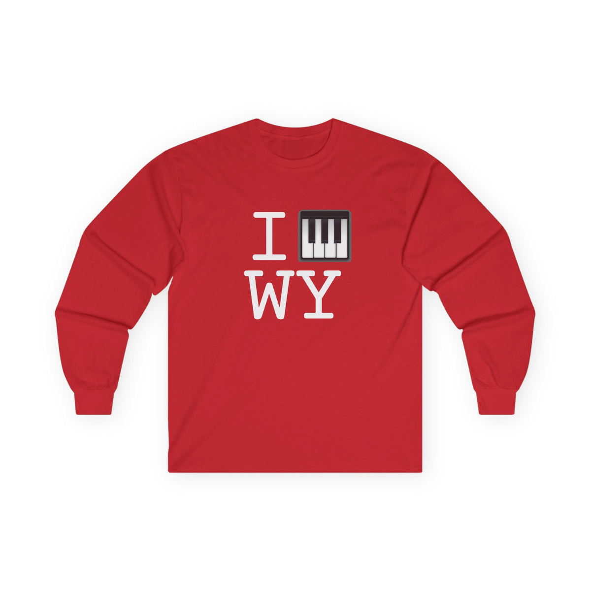 "I Piano Wyoming" Long Sleeve Shirt
