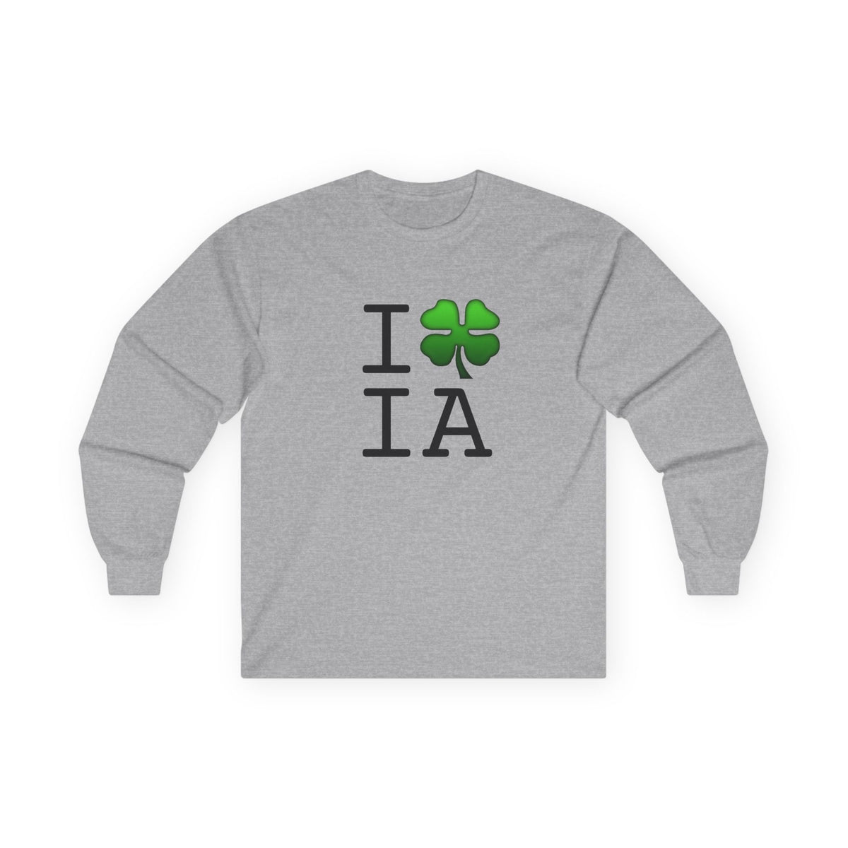 "I'm Lucky (Clover) in Iowa" Long Sleeve Shirt