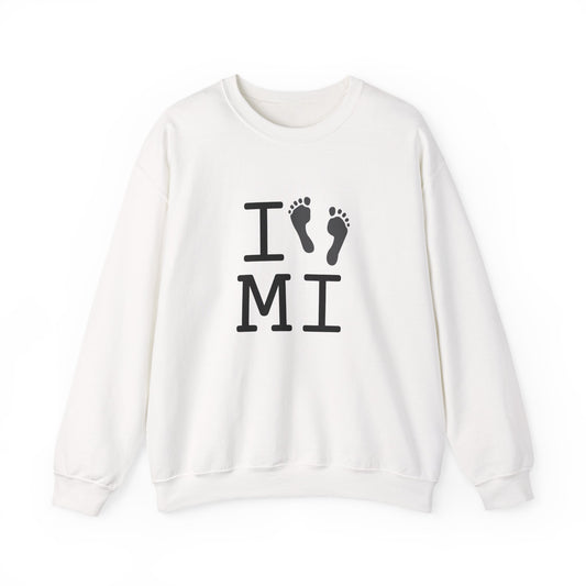 "I leave Footsteps in Michigan" Sweatshirt