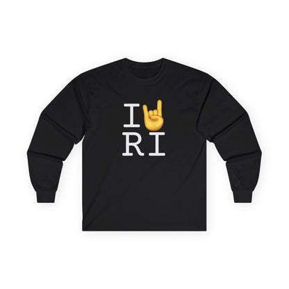 "I Rock On with Rhode Island" Long Sleeve Shirt