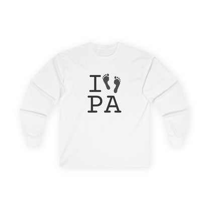 "I leave Footsteps in Pennsylvania" Long Sleeve Shirt