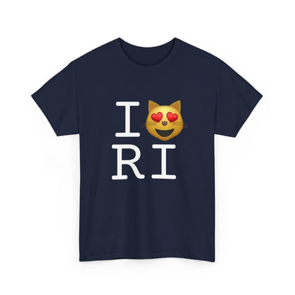 "I'm a Cat that Loves Rhode Island" Tee