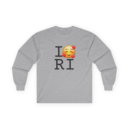 "I Adore Rhode Island" Long Sleeve Shirt