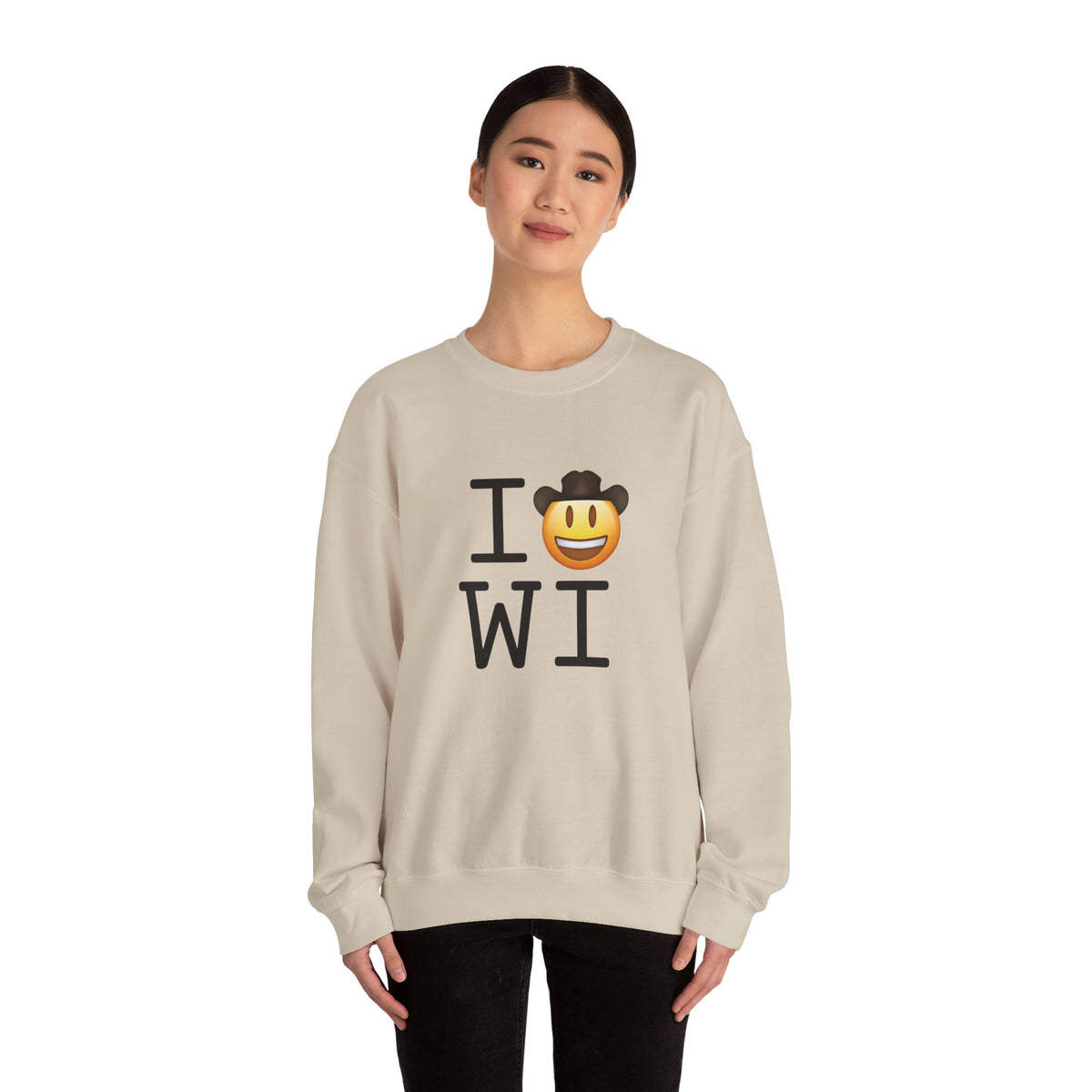 "I'm a Cowboy or Cowgirl in Wisconsin" Sweatshirt