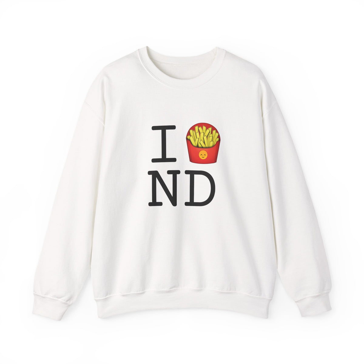 "I French Fries North Dakota" Sweatshirt