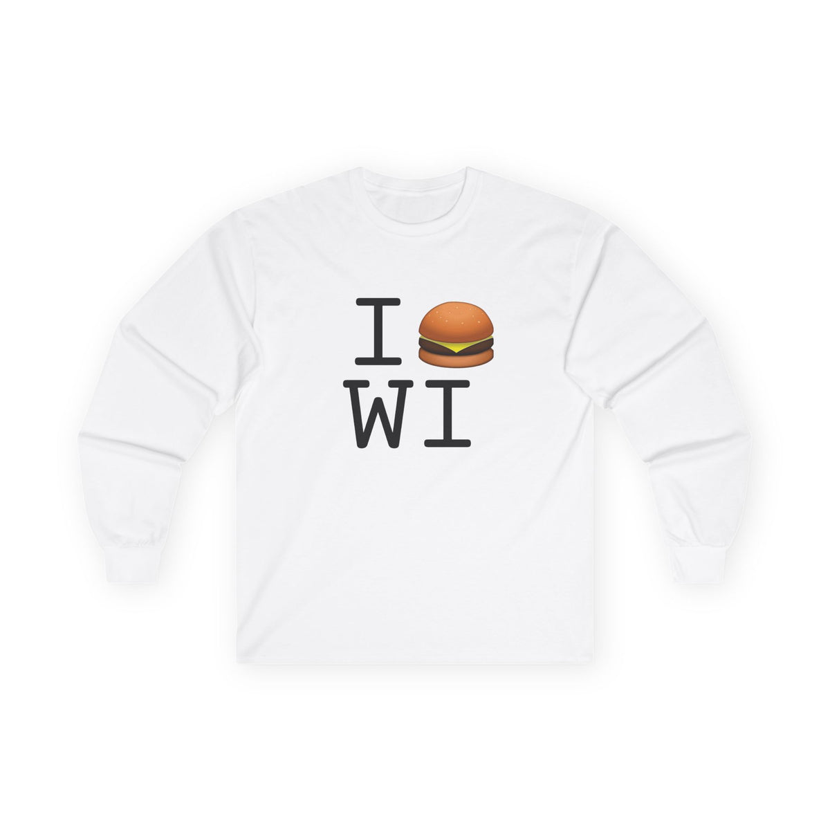"I Cheeseburger Wisconsin" Long Sleeve Shirt