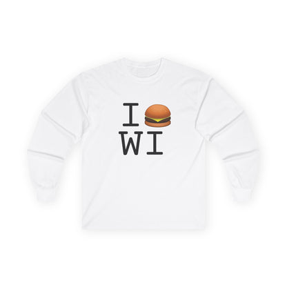 "I Cheeseburger Wisconsin" Long Sleeve Shirt