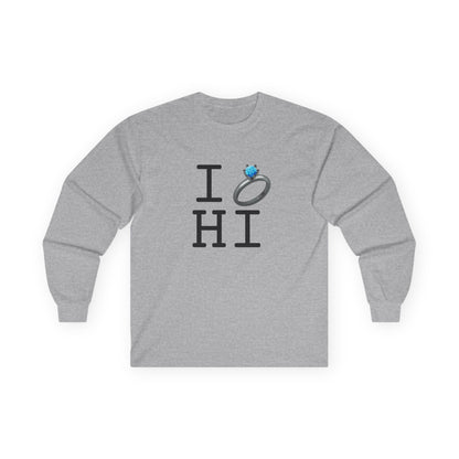 "I'm Married to (Diamond Ring) Hawaii" Long Sleeve Shirt