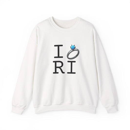 "I'm Married to (Diamond Ring) Rhode Island" Sweatshirt
