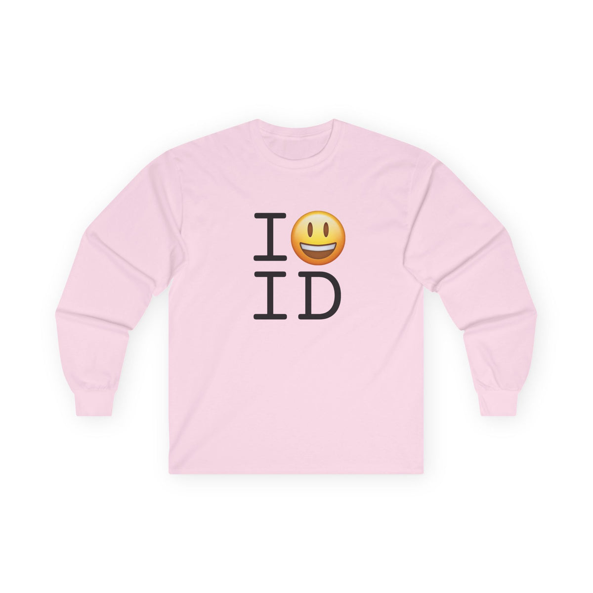 "I'm Happy about Idaho" Long Sleeve Shirt