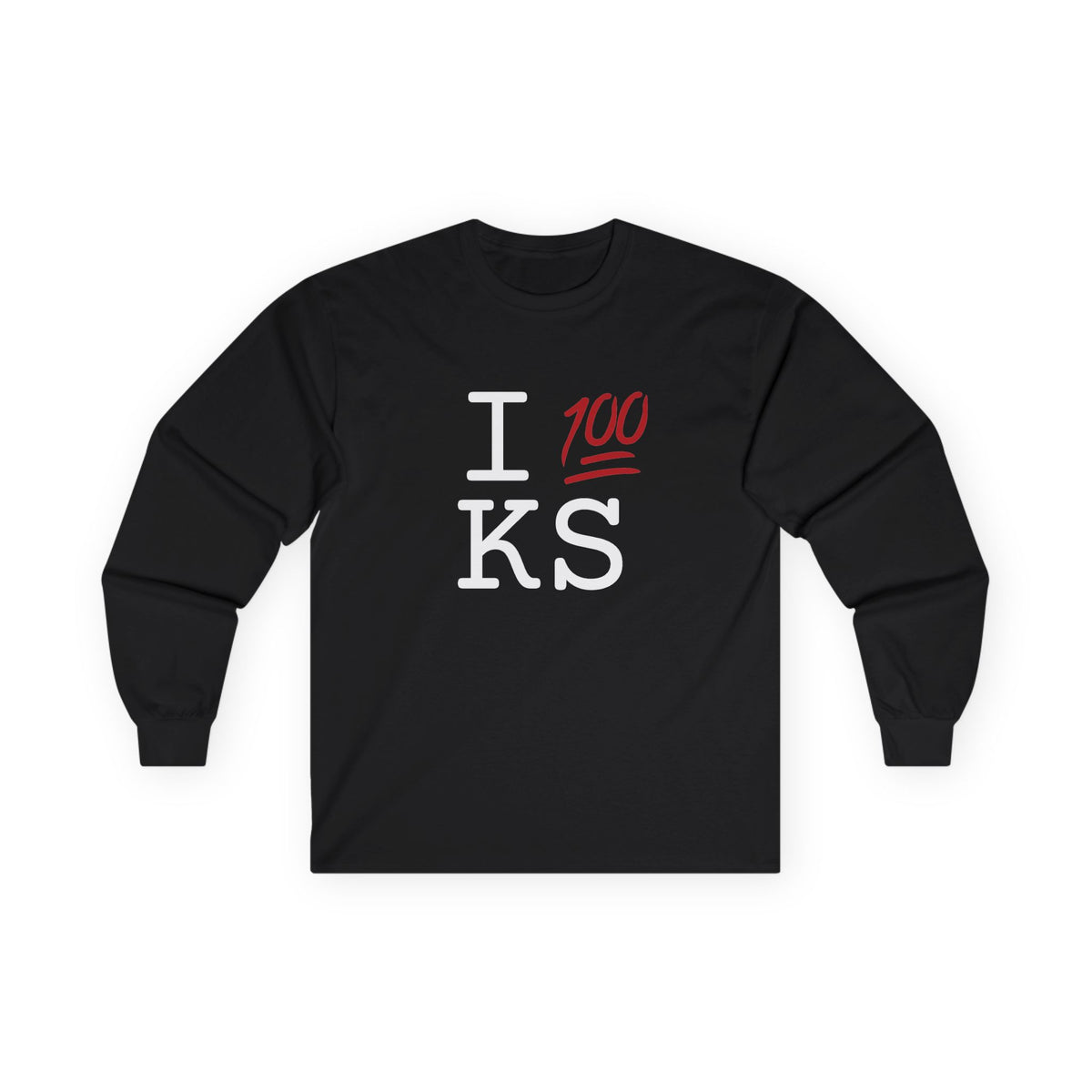"I Keep it 100 in Kansas" Long Sleeve Shirt