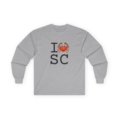 "I Crab South Carolina" Long Sleeve Shirt