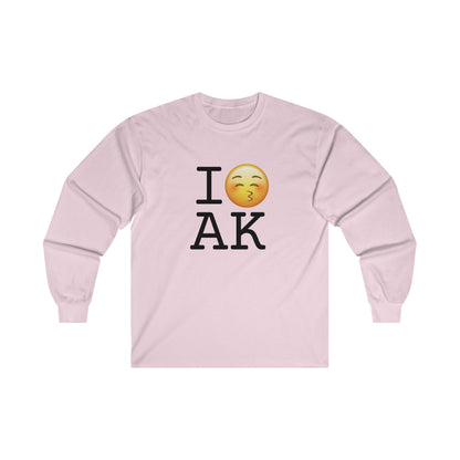 "I Kiss Alaska" Long Sleeve Shirt