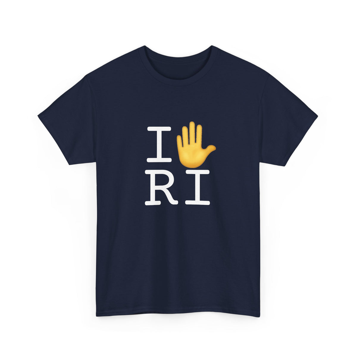 "I Stop (Raised Hand) Rhode Island" Tee