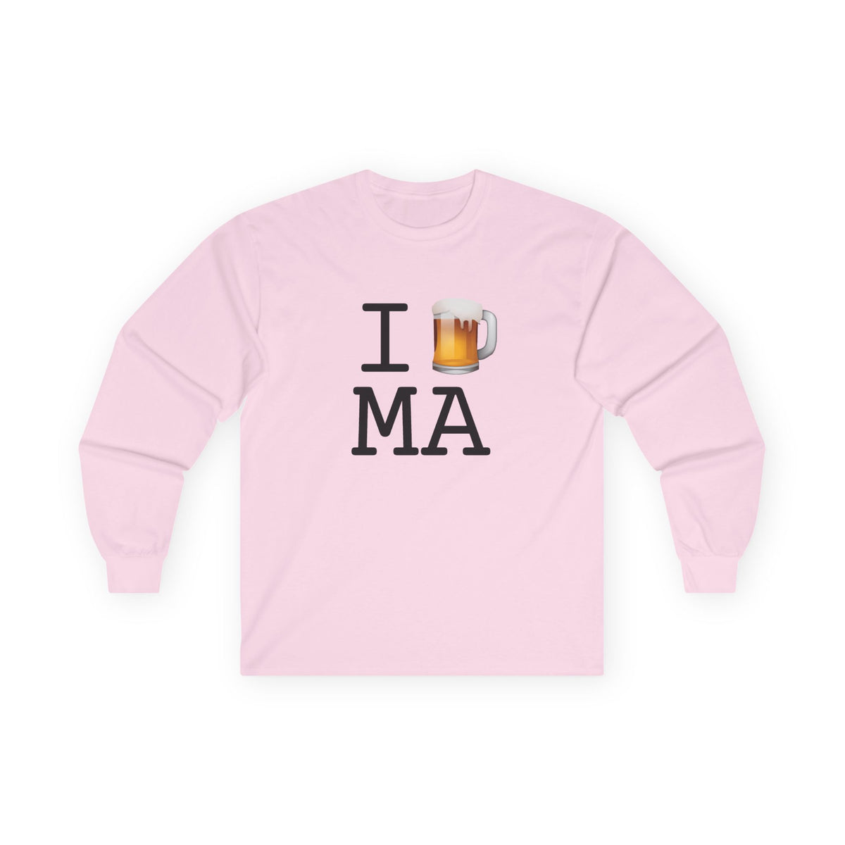 "I Beer Massachusetts" Long Sleeve Shirt