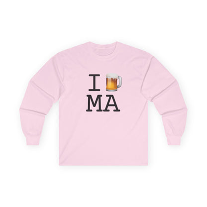 "I Beer Massachusetts" Long Sleeve Shirt