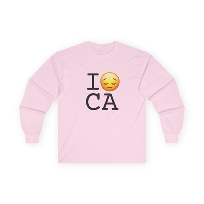 "I'm Depressed about California" Long Sleeve Shirt