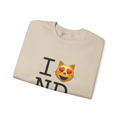 "I'm a Cat that Loves North Dakota" Sweatshirt