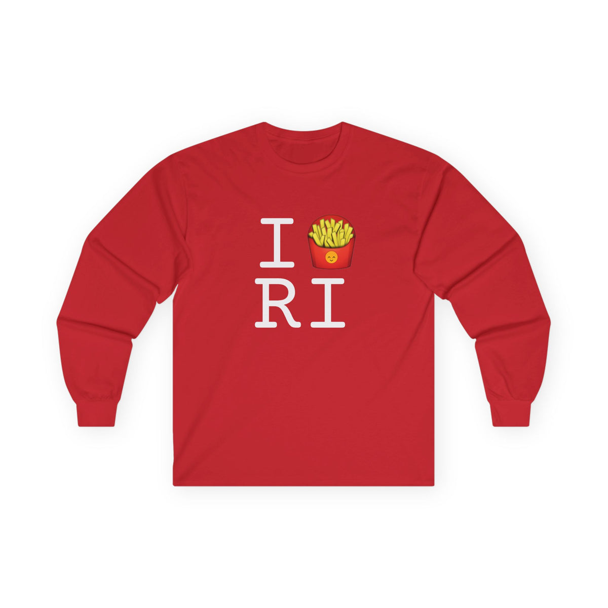 "I French Fries Rhode Island" Long Sleeve Shirt