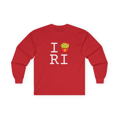 "I French Fries Rhode Island" Long Sleeve Shirt