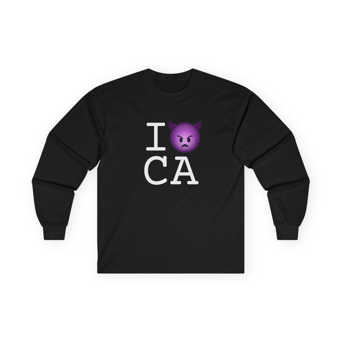 "I'm an Angry Devil about California" Long Sleeve Shirt