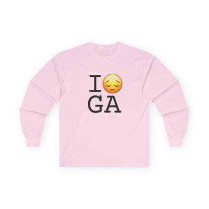 "I'm Depressed about Georgia" Long Sleeve Shirt