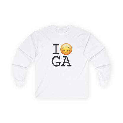 "I'm Depressed about Georgia" Long Sleeve Shirt