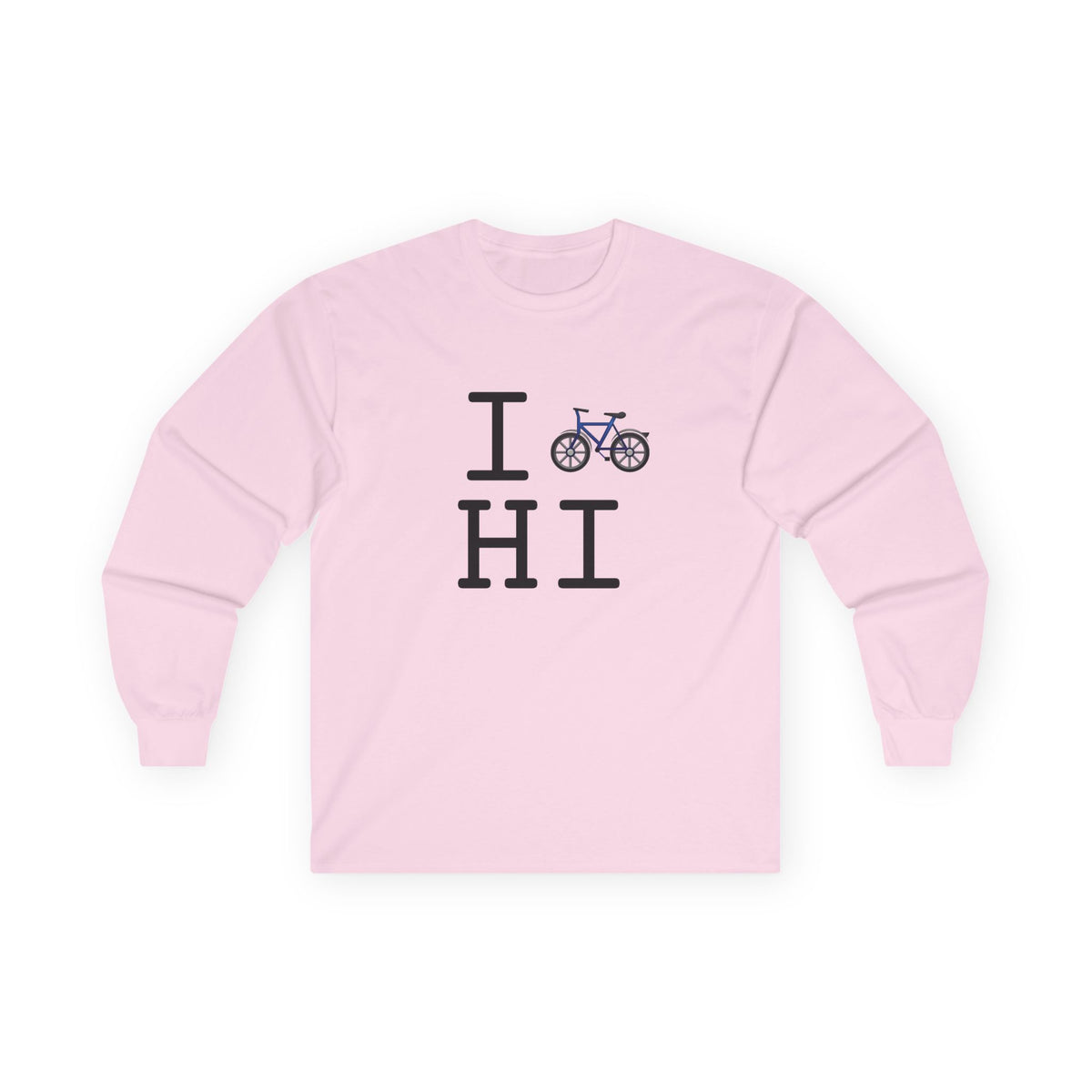"I Bicycle Hawaii" Long Sleeve Shirt