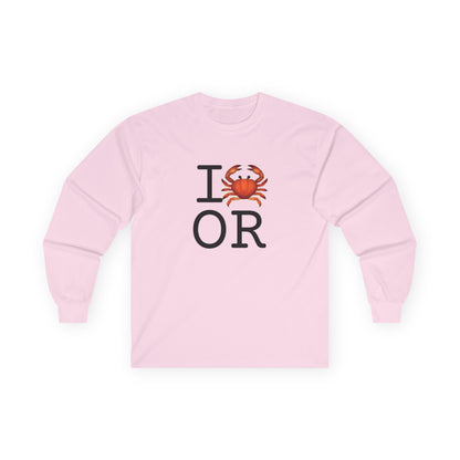 "I Crab Oregon" Long Sleeve Shirt