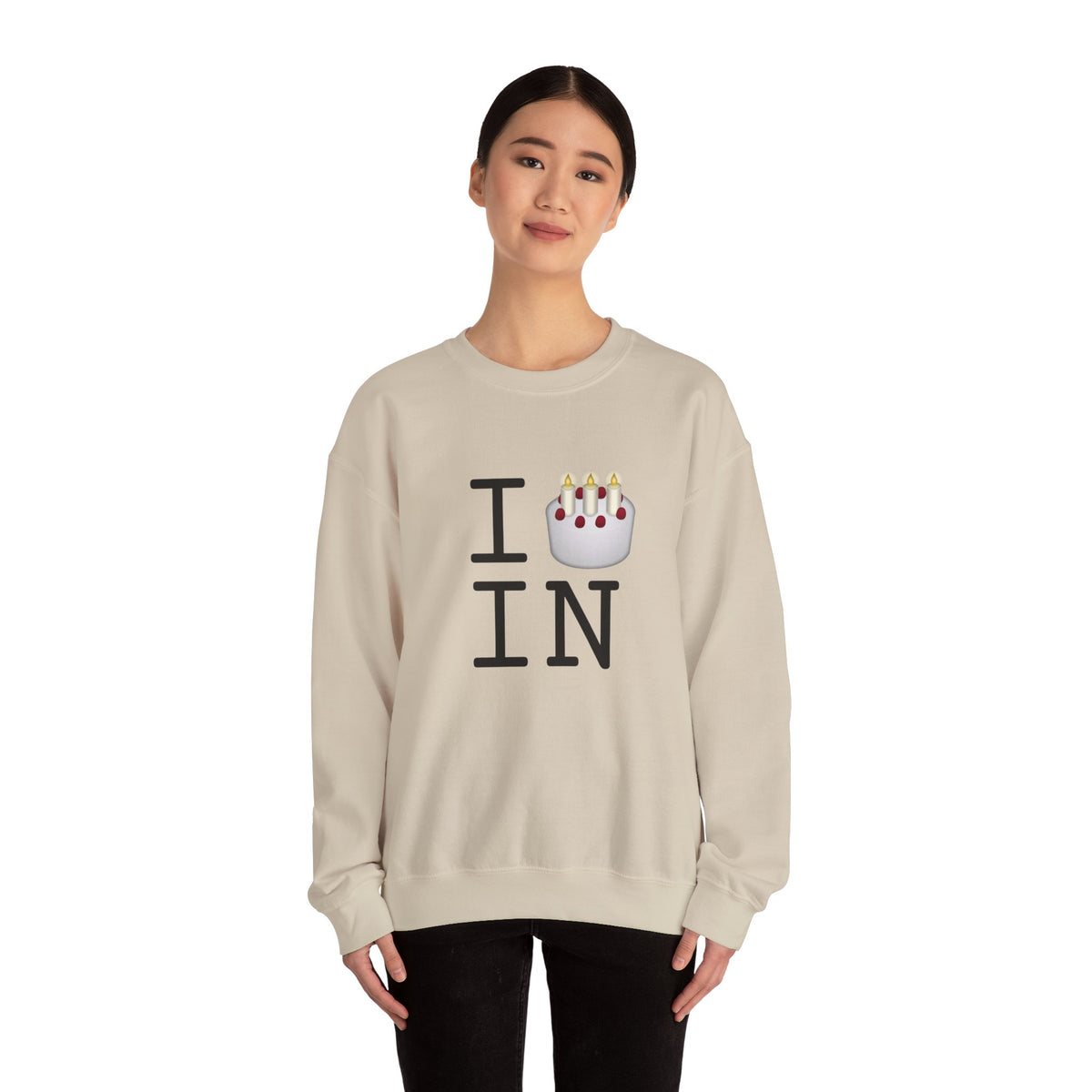 "I Birthday Cake Indiana" Sweatshirt
