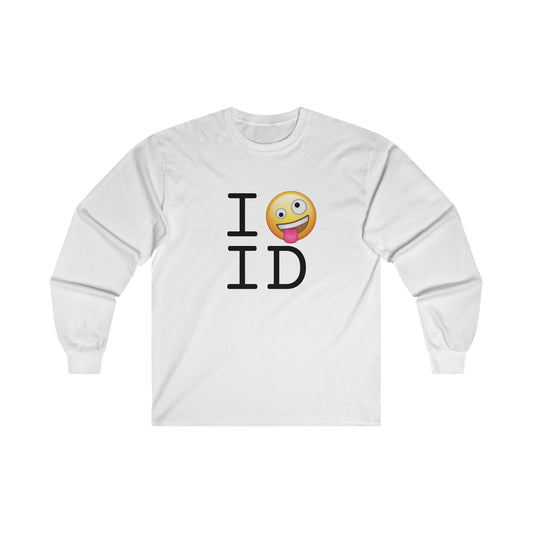 "I'm Crazy about Idaho" Long Sleeve Shirt