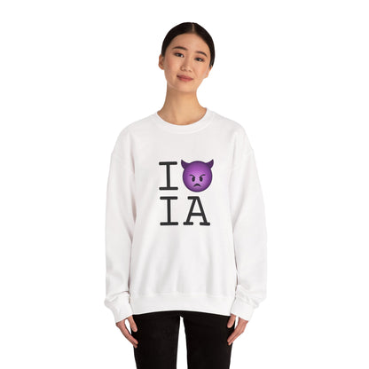 "I'm an Angry Devil about Iowa" Sweatshirt