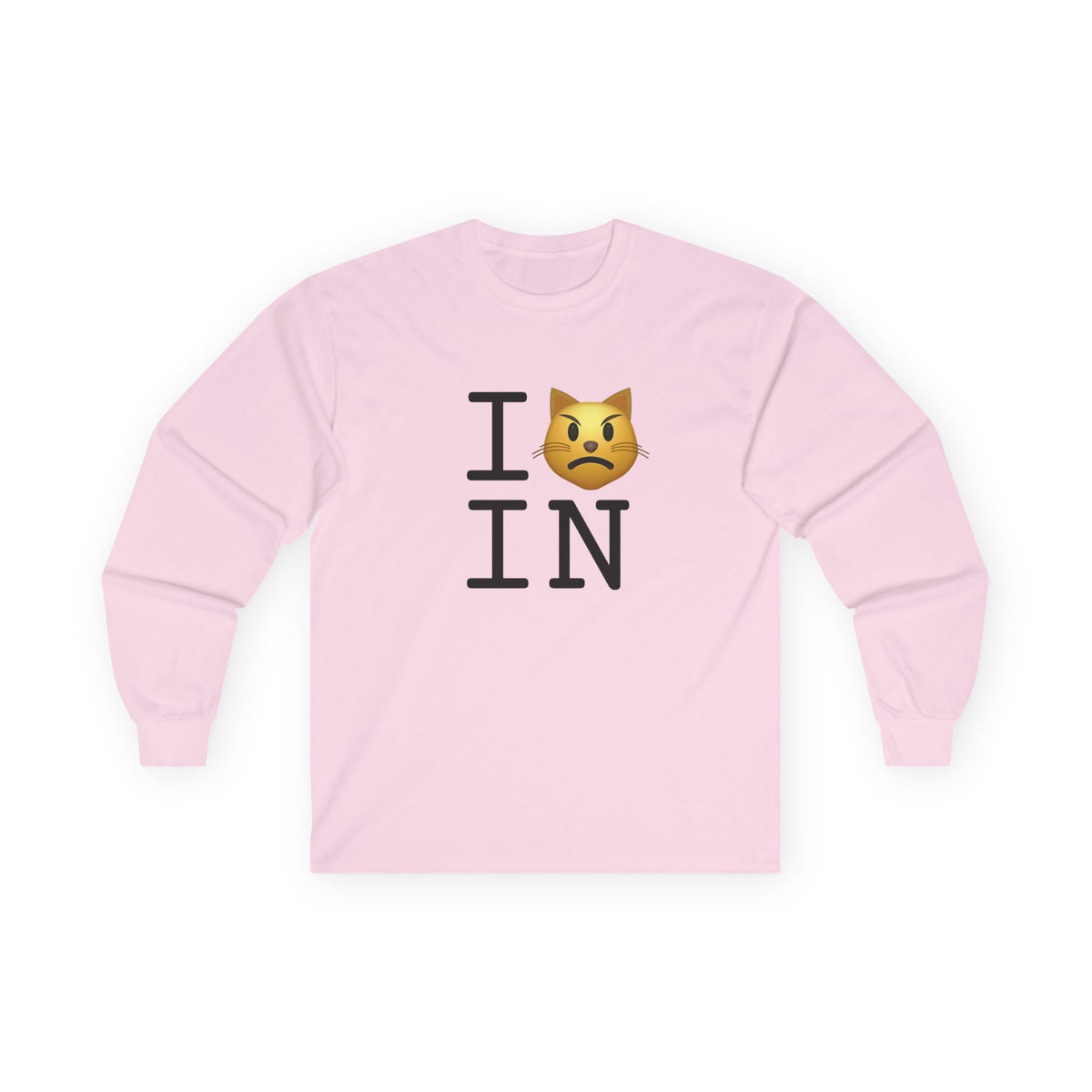 "I'm a Pouting Cat about Indiana" Long Sleeve Shirt