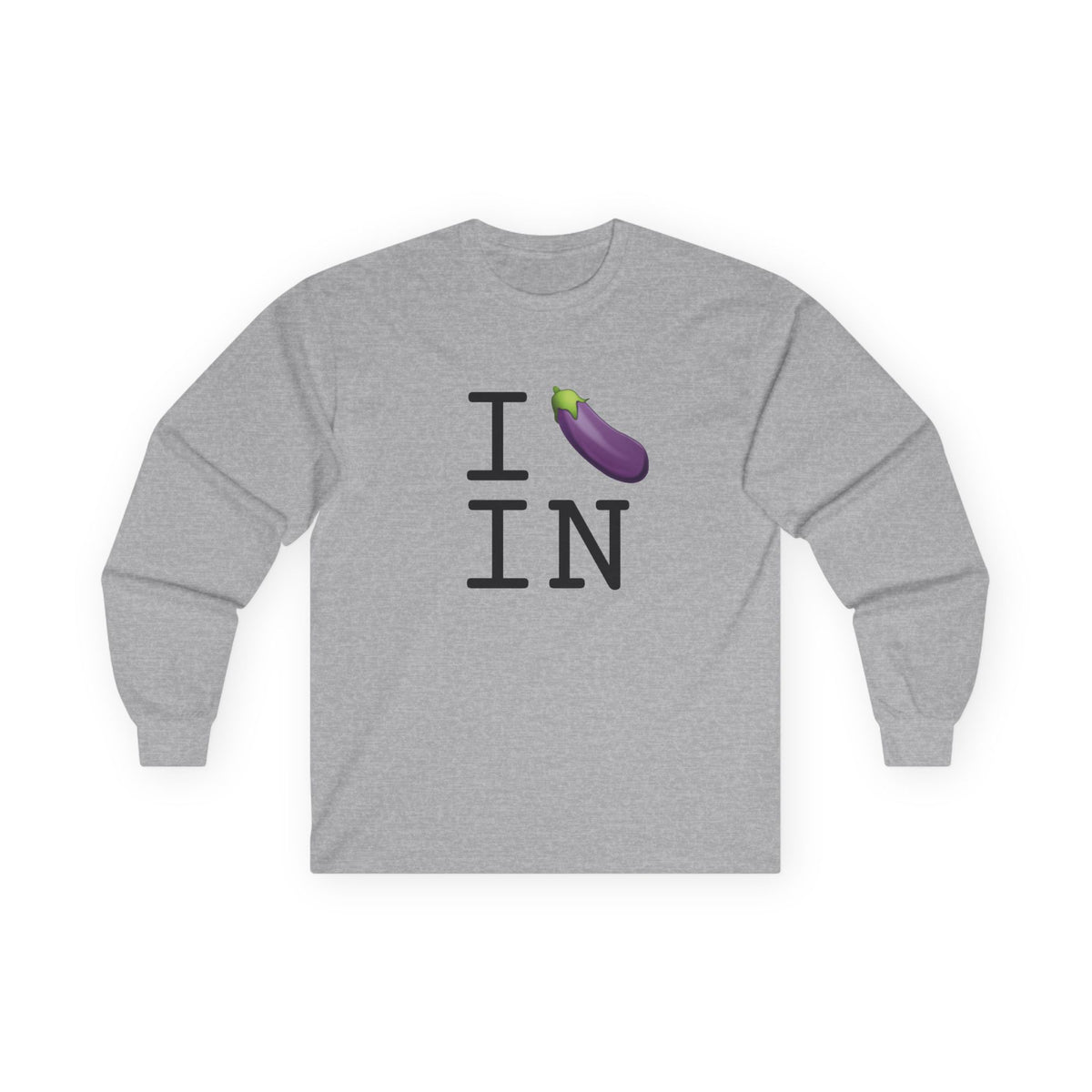 "I Eggplant Indiana" Long Sleeve Shirt