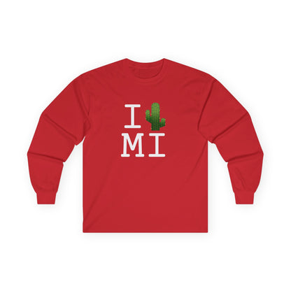 "I Cactus Michigan" Long Sleeve Shirt