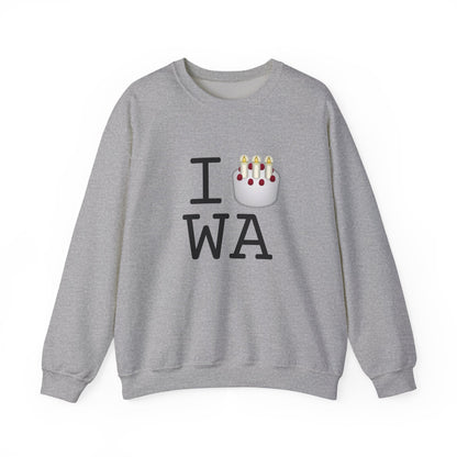 "I Birthday Cake Washington" Sweatshirt