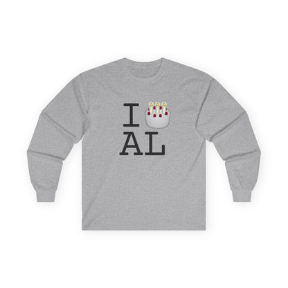 "I Birthday Cake Alabama" Long Sleeve Shirt