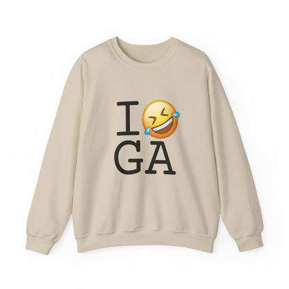 "I Laugh Hard (LMFAO) at Georgia" Sweatshirt